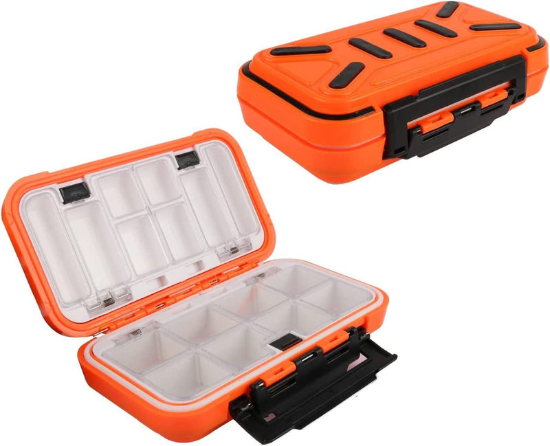 KEESHINE SMALL Fishing Tackle Box, Floating Storage Box, Double-Sided Fishing Lure Box with Adjustable Dividers Storage Jewelry Organizer Making Kit Container for Lure Hook Beads Earring Tool(Orange) Sporting Goods > Outdoor Recreation > Fishing > Fishing Tackle KEESHINE Orange(Size: 6.3”L x 3.55”W x 1.7” H)  