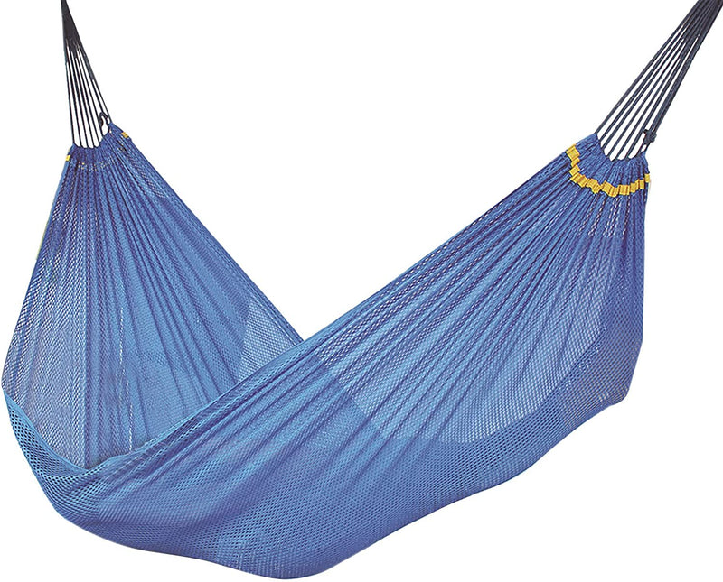 Camping Hammocks Breathable Lightweight Portable Mesh Hammocks for Outdoor Patio Beach and Hiking 2 Tree Straps Included Pink Camping Gear Cooking Equipment (Blue, One Size) Sporting Goods > Outdoor Recreation > Boating & Water Sports > Swimming Mguotp   