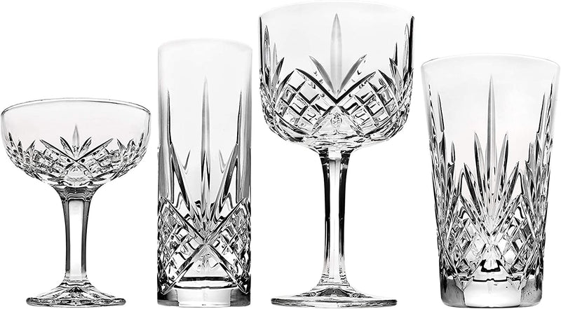 Godinger Barware Drinkware Mixology Set - Gin Glasses, Collins Tall Glasses, Bar Cups and Champagne Coupes - 8 Pieces Home & Garden > Kitchen & Dining > Barware Godinger   