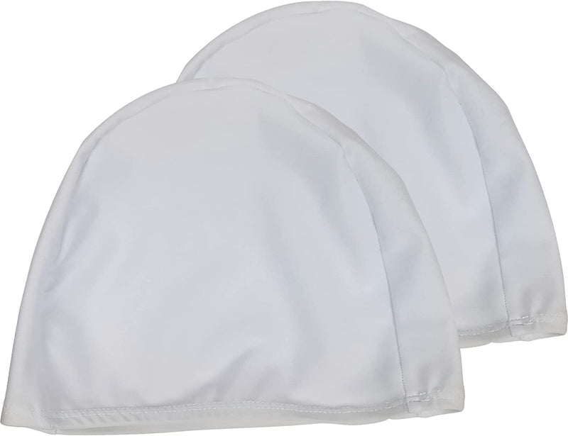 2 Pack Spandex Swimming Caps High Elasticity Fabric Adult Junior Kids Childen One Size Swim Hat Sporting Goods > Outdoor Recreation > Boating & Water Sports > Swimming > Swim Caps Teng Xin White Adult 