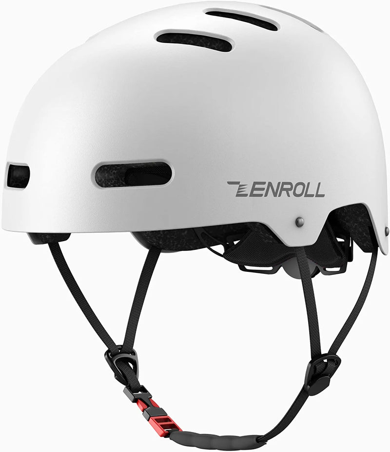 Zenroll Bike Helmets for Adults Lightweight Breathable Men and Women Cycling and Commmuting Sporting Goods > Outdoor Recreation > Cycling > Cycling Apparel & Accessories > Bicycle Helmets ZENROLL White Medium 