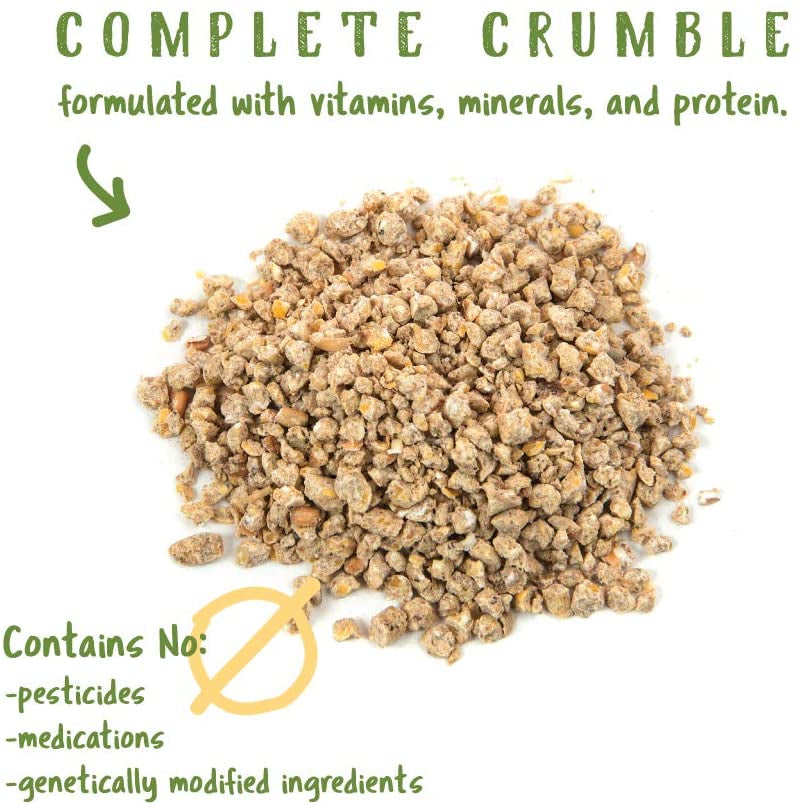 Manna Pro Organic Starter Crumble Complete Feed | Made with 19% Protein, USDA & Non-Gmo | 5 Pounds Animals & Pet Supplies > Pet Supplies > Bird Supplies > Bird Food Manna Pro- Pets   