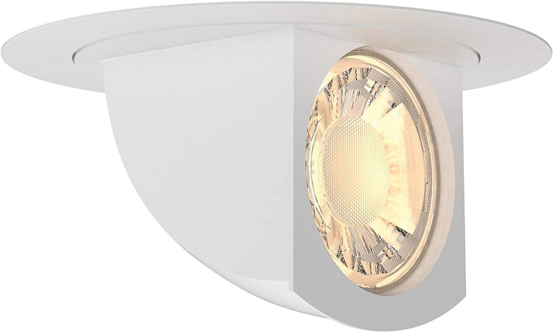 Feit Electric 5-6 Inch Adjustable Recessed LED Downlight - Selectable Color: Soft White, Cool White and Daylight - Pre-Mounted Trim - 50W Equivalent - 45 Year Life - 540 Lumen - High CRI Home & Garden > Lighting > Flood & Spot Lights Feit Electric   