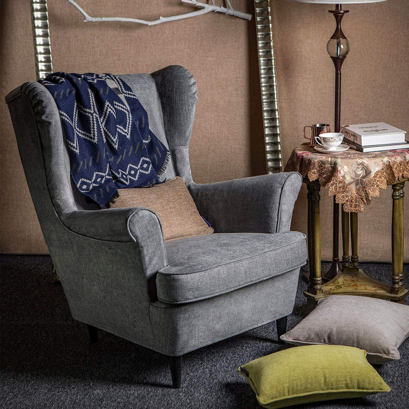 CRIUSJA Chair Cover for IKEA Strandmon Armchair, Couch Cover for Living Room, Armchair Sofa Slipcover (8018-16, Armchair Cover) Home & Garden > Decor > Chair & Sofa Cushions CRIUSJA   