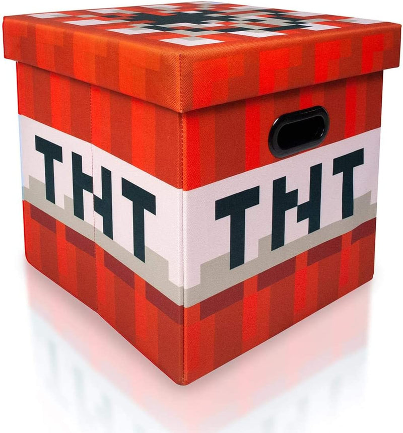 Minecraft TNT Block Storage Cube Organizer Storage Cube | TNT Block from Cubbies Storage Cubes | Organization Cubes | 15-Inch Square Bin with Lid Home & Garden > Household Supplies > Storage & Organization Robe Factory LLC   