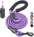 BAAPET 2/4/5/6 FT Strong Dog Leash with Comfortable Padded Handle and Highly Reflective Threads for Small Medium and Large Dogs Animals & Pet Supplies > Pet Supplies > Dog Supplies BAAPET Purple 1/2'' x 4 FT (18~120 lbs.) 