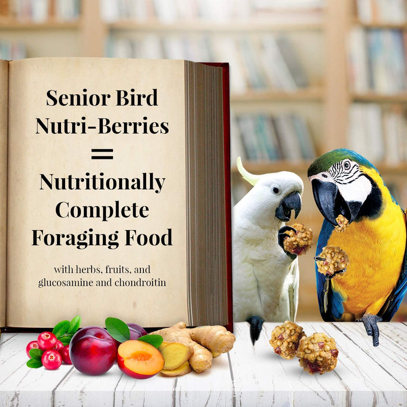 LAFEBER'S Senior Bird Nutri-Berries Pet Bird Food, Made with Non-Gmo and Human-Grade Ingredients, for Macaws & Cockatoos, 10 Oz Animals & Pet Supplies > Pet Supplies > Bird Supplies > Bird Food Lafeber   