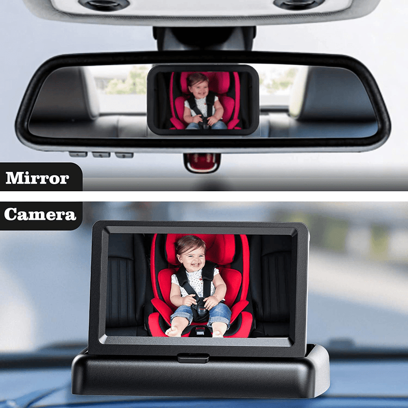 Baby Car Mirror, Car Baby Camera Monitor, Safety Car Seat Mirror Camera with 4.3'' HD, Wide Crystal Clear View, Night Vision, Not Need to Turn Around, Observe The Baby's Every Move at Any Time Vehicles & Parts > Vehicle Parts & Accessories > Motor Vehicle Electronics > Motor Vehicle A/V Players & In-Dash Systems FEISIKE   