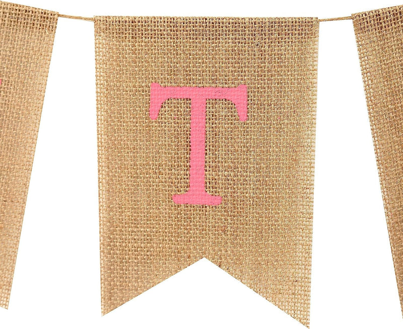 Baby Gender Reveal Party Supplies - Burlap Banner for Gender Reveal,Perfect Gender Reveal Ideas Theme, Boy or Girl Banner for Party Decorations, Unique Baby Shower Ideas (Touchdowns or Tutus Banner)