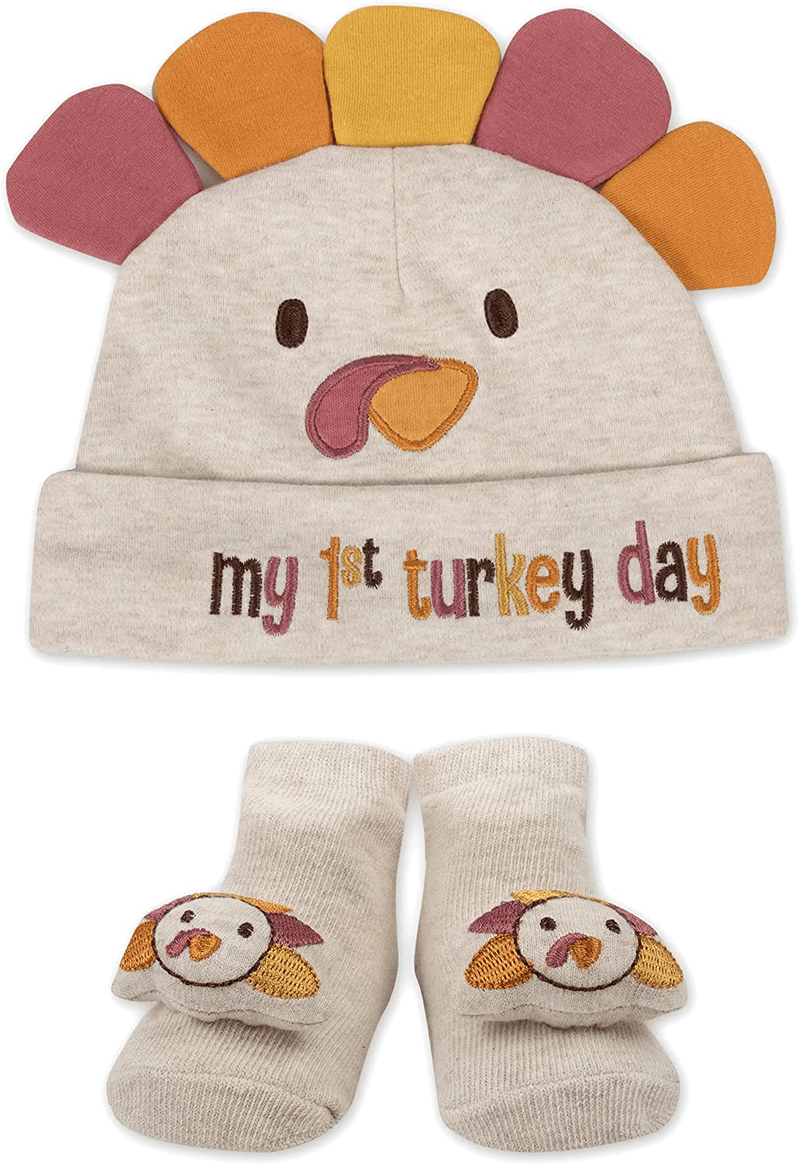 Baby Holiday Socks and Hats or Headbands with Bows for Halloween and Thanksgiving, Ages 0-6 Months Old – 2 Piece Sets Home & Garden > Decor > Seasonal & Holiday Decorations& Garden > Decor > Seasonal & Holiday Decorations A.D. Sutton & Sons My 1st Turkey  