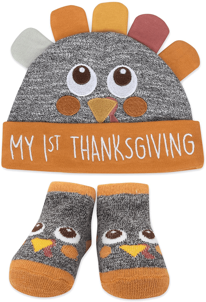 Baby Holiday Socks and Hats or Headbands with Bows for Halloween and Thanksgiving, Ages 0-6 Months Old – 2 Piece Sets Home & Garden > Decor > Seasonal & Holiday Decorations& Garden > Decor > Seasonal & Holiday Decorations A.D. Sutton & Sons My 1st Thanksgiving  
