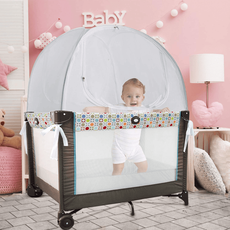 Baby Pack 'N' Play Pop up Tent Safety Net, Protects from Insects, Mosquitoes and from Baby Climbing Out, See through Mesh Net (Pack N Play Tent) Sporting Goods > Outdoor Recreation > Camping & Hiking > Mosquito Nets & Insect Screens Baby & Beyond   