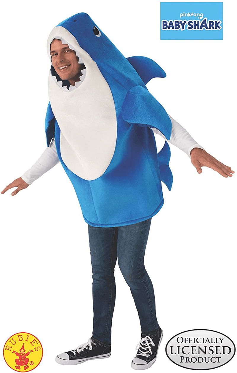 Baby Shark Daddy Shark Adult Costume with Sound Chip Apparel & Accessories > Costumes & Accessories > Costumes Rubie's   