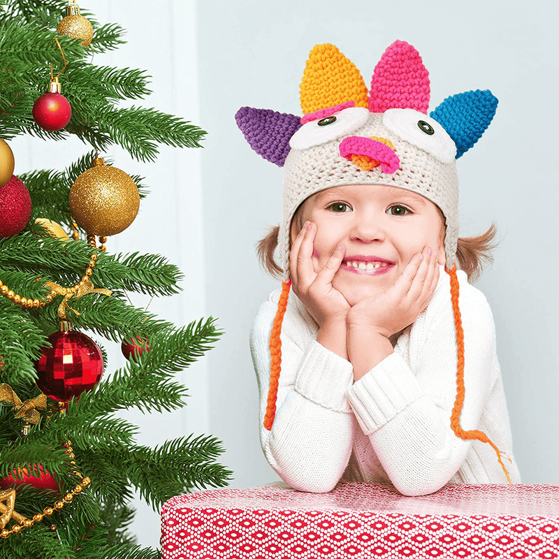 Baby Thanksgiving Christmas Beanie Turkey Knitted Hat,Thanksgiving Knitted Turkey Hat Winter, Thanksgiving Outfit Boy Girl Costume for Baby Toddlers, Black and White Home & Garden > Decor > Seasonal & Holiday Decorations& Garden > Decor > Seasonal & Holiday Decorations Heentan   