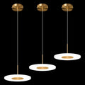 Zhllmq Modern Pendant Light Kitchen Light Fixtures Ceiling LED 3000K Mini Gold Pendant Lights Pendant Lighting for Kitchen Island Bedroom Dining Room Hallway Entryway (3-Pack) Home & Garden > Lighting > Lighting Fixtures zhllmq White light 8.66 in-3 Pack  