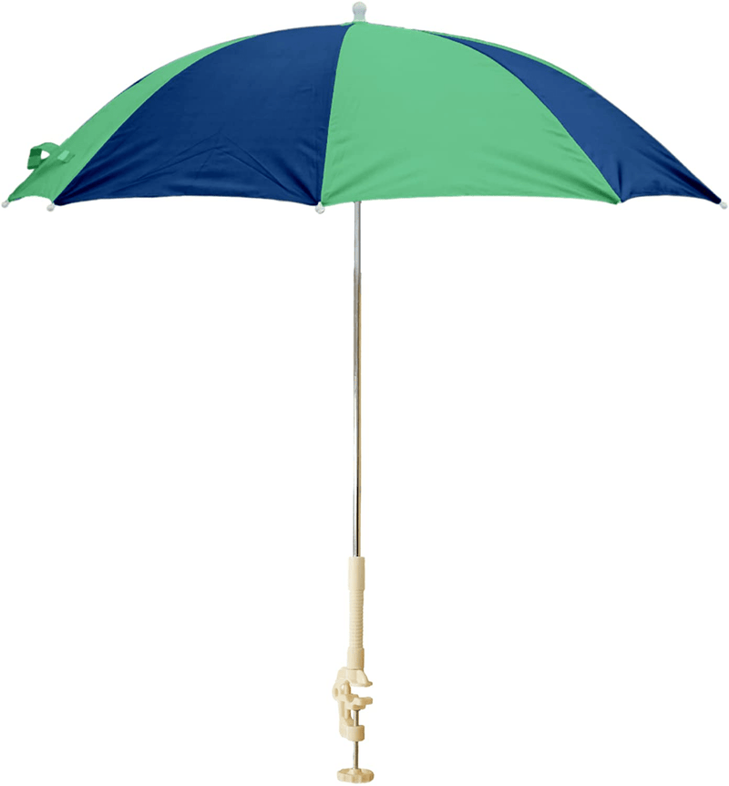 Back Bay 4ft Clamp-on Beach Umbrella for Beach Chairs, Patio, Strollers, & Boats – Lightweight Outdoor Sunshade – Portable Beach Vacation Accessory