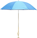 Back Bay 4ft Clamp-on Beach Umbrella for Beach Chairs, Patio, Strollers, & Boats – Lightweight Outdoor Sunshade – Portable Beach Vacation Accessory Home & Garden > Lawn & Garden > Outdoor Living > Outdoor Umbrella & Sunshade Accessories Back Bay Play Blue Multi  