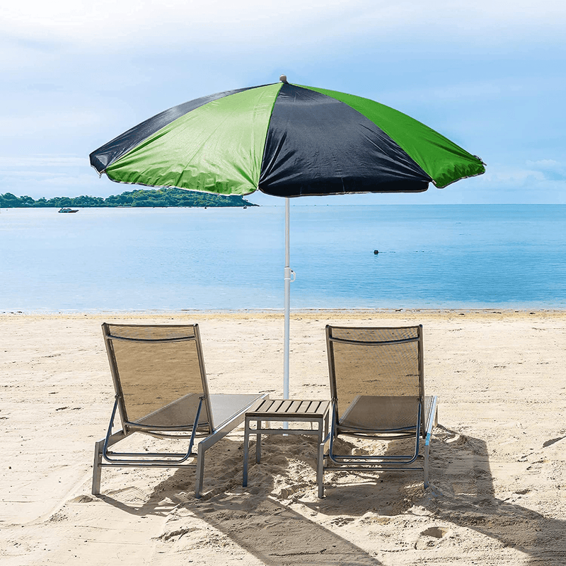 Back Bay 6ft Beach Umbrella – Large Lightweight Durable Polyester Outdoor Sun Shade – Includes Portable Carry Bag – Beach Vacation & Yard Accessory Home & Garden > Lawn & Garden > Outdoor Living > Outdoor Umbrella & Sunshade Accessories Back Bay Play   