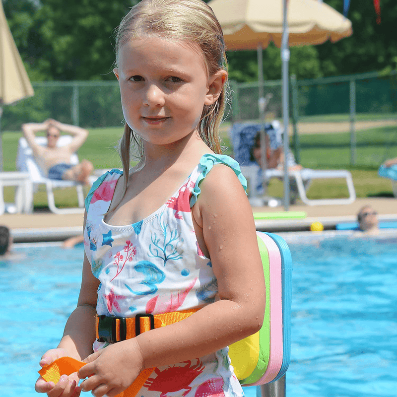 Back Float Safety Swim Trainer Swimming Bubble Belt with Adjustable Split Layers Swim Bubbles Belts Secure Clip Buckle Progressive Swim Floaties for Kids Toddler Children Sport Pool Lesson Sporting Goods > Outdoor Recreation > Boating & Water Sports > Swimming TOYSHARING   