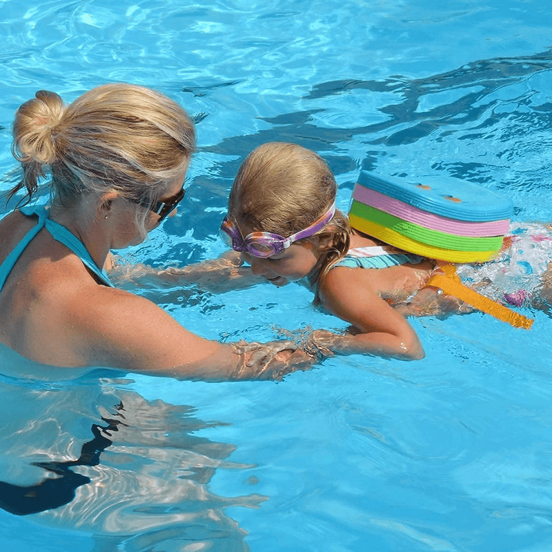Back Float Safety Swim Trainer Swimming Bubble Belt with Adjustable Split Layers Swim Bubbles Belts Secure Clip Buckle Progressive Swim Floaties for Kids Toddler Children Sport Pool Lesson Sporting Goods > Outdoor Recreation > Boating & Water Sports > Swimming TOYSHARING   