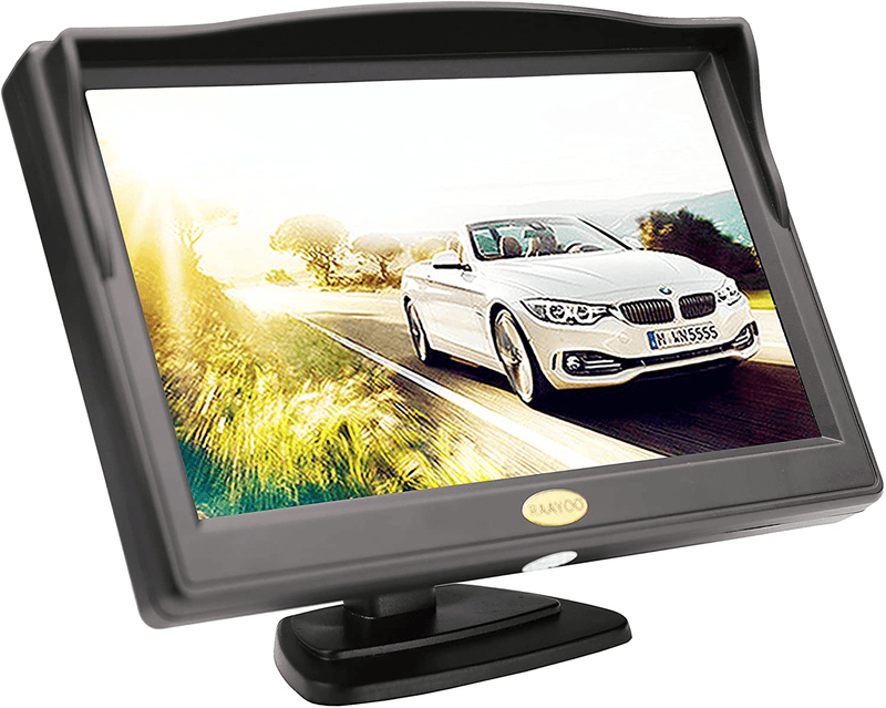 Backup Camera Monitor,RAAYOO S5-001 5 inch High Definition TFT LCD Monitor Display Screen for Car Rear View Camera with 2 Optional Bracket,2 Way Video Input,12V/24V(5 inch-01) Vehicles & Parts > Vehicle Parts & Accessories > Motor Vehicle Electronics > Motor Vehicle A/V Players & In-Dash Systems ‎No 5 inch-01  