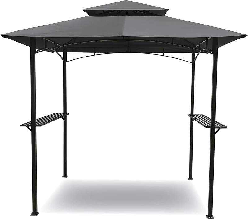 BACKYARD EXPRESSIONS PATIO · HOME · GARDEN Grilling Gazebo 8'x 5' w/ LED Lights | Barbecue Grill Canopy Tent w/Air Vent | Double Tiered for Outdoor | Coated Steel Frame | Black and Gray Home & Garden > Lawn & Garden > Outdoor Living > Outdoor Structures > Canopies & Gazebos BACKYARD EXPRESSIONS PATIO · HOME · GARDEN Default Title  