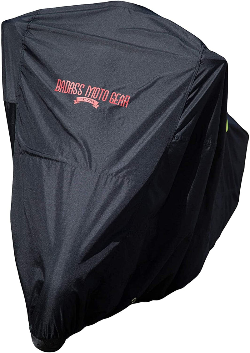 Badass Moto Ultimate for Harley Trike Cover Waterproof Fits Harley Davidson Trike Covers Motorcycle. HD Trike Cover for Harley Davidson Tri Glide Accessories. Taped Seams, Windshield Liner, Vents Sporting Goods > Outdoor Recreation > Winter Sports & Activities Badass Moto Gear Motorcycle: Medium  
