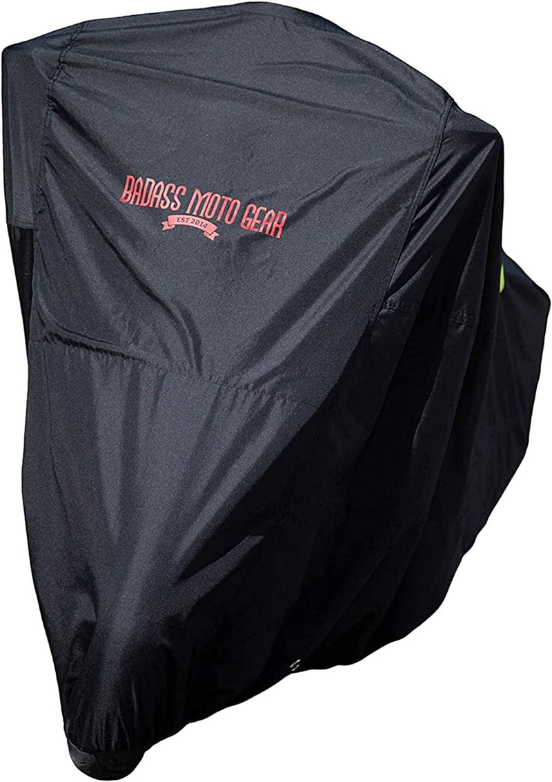 Badass Moto Ultimate for Harley Trike Cover Waterproof Fits Harley Davidson Trike Covers Motorcycle. HD Trike Cover for Harley Davidson Tri Glide Accessories. Taped Seams, Windshield Liner, Vents Sporting Goods > Outdoor Recreation > Winter Sports & Activities Badass Moto Gear Scooter - Mini Moto  