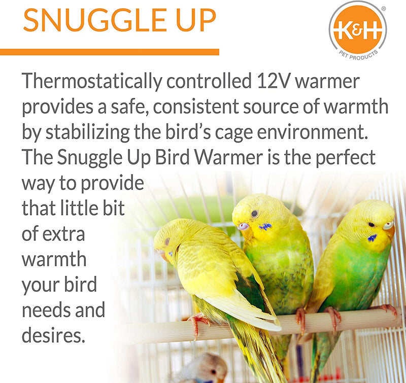K&H Pet Products Snuggle-Up Bird Warmer Gray Large 4 X 7 Inches Animals & Pet Supplies > Pet Supplies > Bird Supplies Central Garden & Pet   