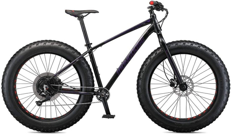 Mongoose Argus Sport Adult Fat Tire Mountain Bike, 26-Inch Wheels, Tetonic T2 Aluminum Frame, Hydraulic Disc Brakes, Multiple Colors