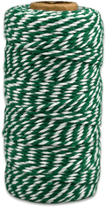 Bakers Twine Red and White, LaZimnInc Cotton Twine Packing String for Gardening, Decoration, Tying Cake and Pastry Boxes, Silverware, DIY Crafts & Gift Wrapping, Art and Crafts (2 mm/328Feet) Home & Garden > Decor > Seasonal & Holiday Decorations& Garden > Decor > Seasonal & Holiday Decorations LaZimnInc Green and White 1 Pcs 