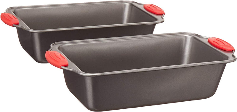 Baking Bread Loaf Pan, 9.5 X 5 Inch, Set of 2 Home & Garden > Household Supplies > Storage & Organization KOL DEALS Loaf Pan with Silicone Handles  