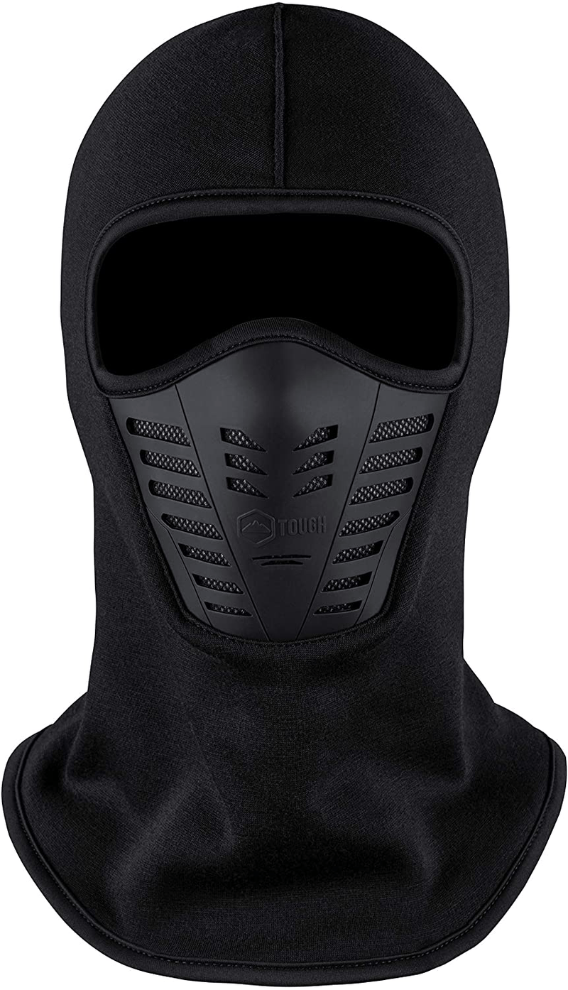 Balaclava Ski Mask - Cold Weather Full Face Mask with Breathable Air Vents for Men & Women - Fleece Hood Ninja Snow Gear for Skiing, Snowboarding, Motorcycle Riding, Running & Winter Outdoor Sports  Tough Headwear Default Title  