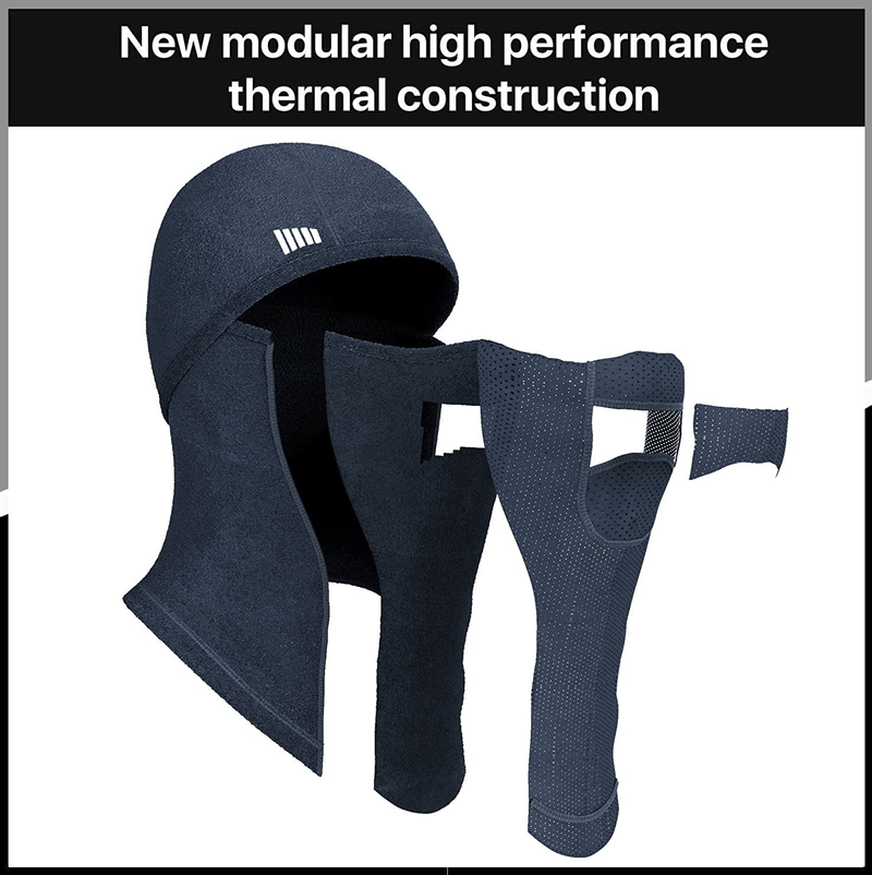 Balaclava Ski Mask - Face Mask for Men & Women - Cold Weather Gear for Skiing, Snowboarding & Motorcycle Riding Black  Self Pro   