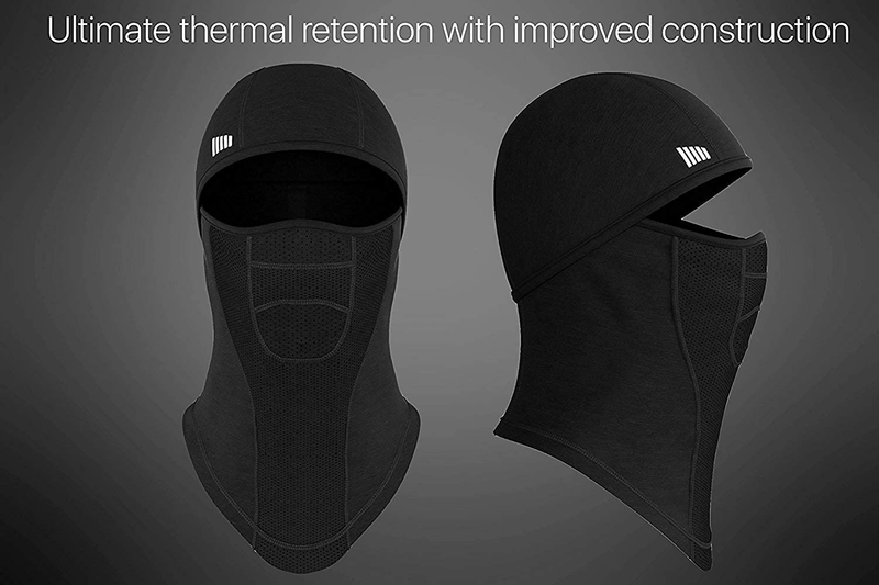 Balaclava Ski Mask - Face Mask for Men & Women - Cold Weather Gear for Skiing, Snowboarding & Motorcycle Riding Black  Self Pro   