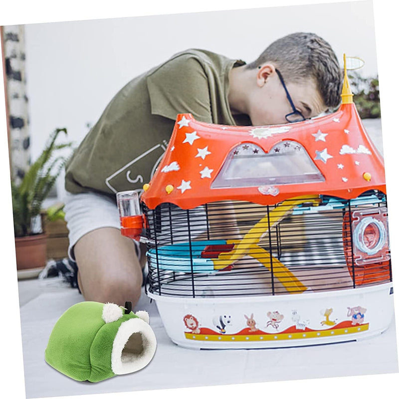 Balacoo 2 Pcs Lovely Winter Pet Cosy Adorable Hut Hedgehog Syrian Toy Animals Bunny Hideout for Tent Sack Practical Gerbil Chinchilla Cotton Accessory Sleep Ferret Burrowing Nest Pig Animals & Pet Supplies > Pet Supplies > Bird Supplies > Bird Cages & Stands Balacoo   