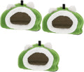 Balacoo 2 Pcs Lovely Winter Pet Cosy Adorable Hut Hedgehog Syrian Toy Animals Bunny Hideout for Tent Sack Practical Gerbil Chinchilla Cotton Accessory Sleep Ferret Burrowing Nest Pig Animals & Pet Supplies > Pet Supplies > Bird Supplies > Bird Cages & Stands Balacoo Greenx3pcs 20X18X15CMx3pcs 