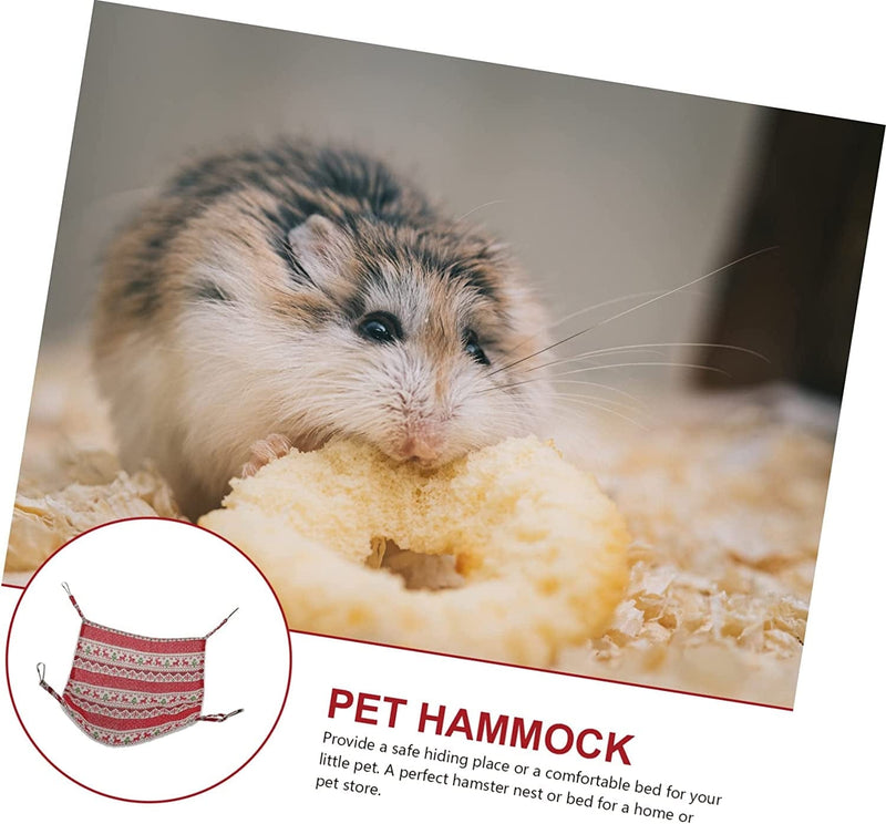 Balacoo 2Pcs Accessories House Bag Bed Hamster Hamsters Cag Pets Small Lint Sleeping Animals Ferret Toy Practical Warm Chinchilla Red Cage Swing Rat Pet Hammock Budgies Bird Nest Pig