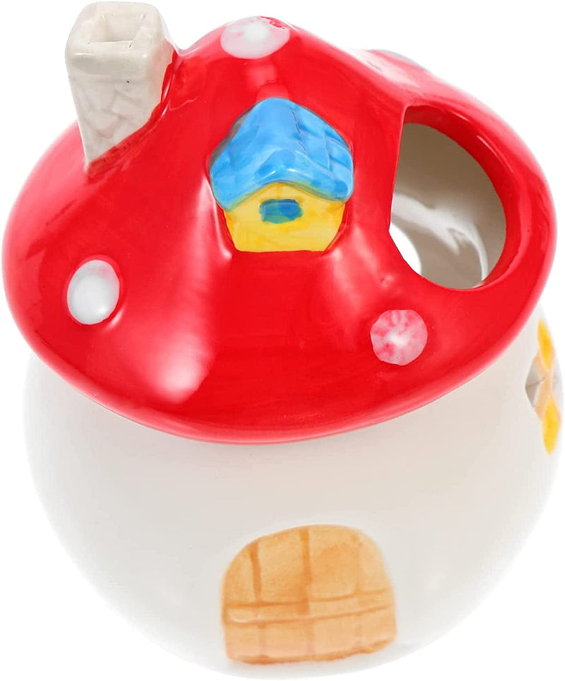 Balacoo 2Pcs Nest Tortoise Mushroom Hamsters Parrot Critter Cartoon Cave Shaped Pig Bed Mice Cool Sleeping Accessories for Design Bath Cage Cooling Indoor Animals Mini Ceramic Small Animals & Pet Supplies > Pet Supplies > Bird Supplies > Bird Cages & Stands Balacoo Red 8X8X10.5CM 