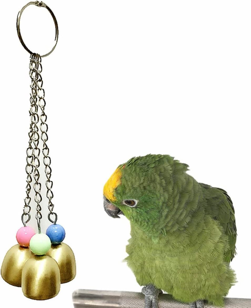 Balacoo 5Pcs Toy Chewing Birds Cockatiels Small Conures Hanging Macaws Wooden Hammock Amusing Finches Bird Accessories Cage Creative Pet Love Parakeets Parrot Parrots Bell Perch for Swing Animals & Pet Supplies > Pet Supplies > Bird Supplies > Bird Cages & Stands balacoo   