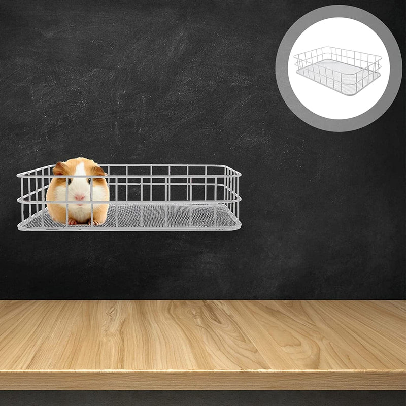 Balacoo Delicate Mat Sugar Guinea Cage Hanging and Standing Platform Jumping Toy Animals Small Chinchilla White Perches Decorative Hammock Bed Bird Accessories Warm Rat Toys