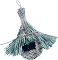 Balacoo Hut Resting Photo Hummingbird Birdhouse Houses Parakeet Parrot Decor Straw for Chickadee Place Cage Accessory Budgie Decorative Natural Hand Hideaway Breeding Animals & Pet Supplies > Pet Supplies > Bird Supplies > Bird Cages & Stands Balacoo Wood Color 24X23X14CM 