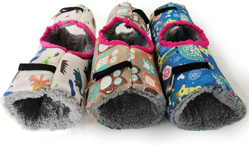 Balacoo Tunnel Winter Toys Sleeping Color Bed Glider Hanging Pet Hamster House Nest Warm Cage Plush Accessories Sugar Hammock No Squirrel Toy Animals & Pet Supplies > Pet Supplies > Bird Supplies > Bird Cages & Stands Balacoo   