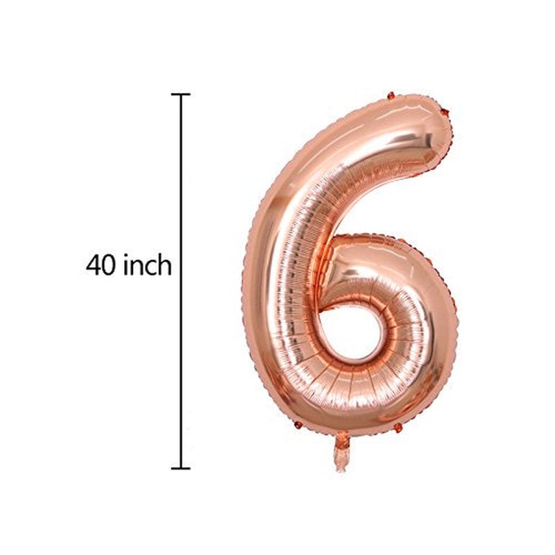 BALBALONAR 40 Inch Jumbo 16Th Rose Gold Foil Balloons for Birthday Party Supplies,Anniversary Events Decorations and Graduation Decorations (ROSE16) Arts & Entertainment > Party & Celebration > Party Supplies Balonar   