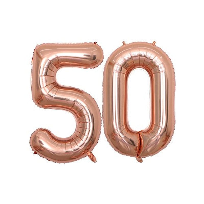 BALONAR 40 Inch Jumbo 50Th Rose Gold Foil Balloons for Birthday Party Supplies,Anniversary Events Decorations and Graduation Decorations Arts & Entertainment > Party & Celebration > Party Supplies Balonar   