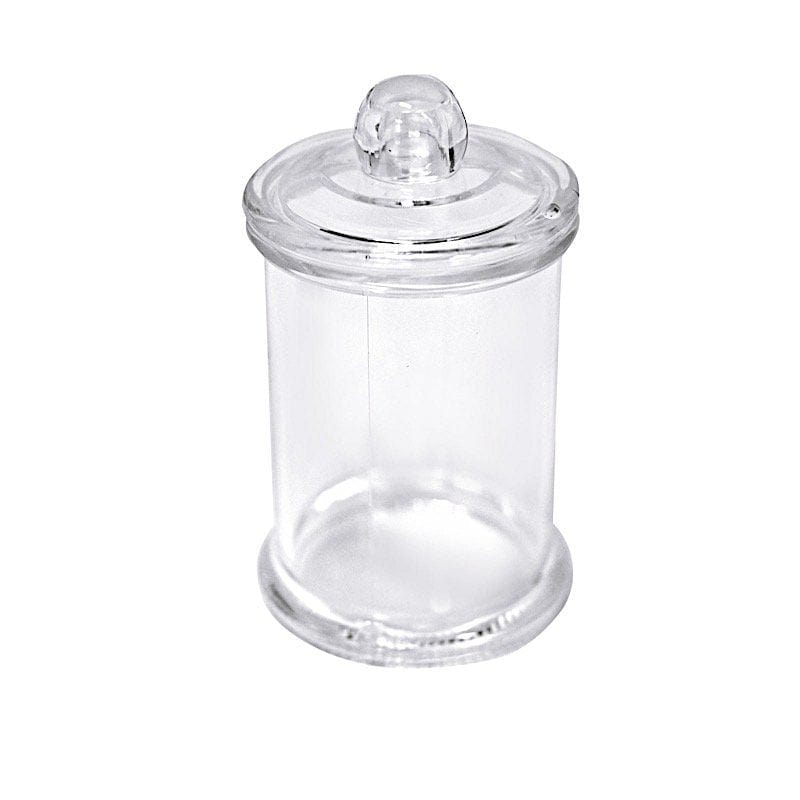 Balsacircle 12 Clear 3.5" Mini Candy Jars Lids Favor Holders Party Events Baby Shower Decorations Supplies Arts & Entertainment > Party & Celebration > Party Supplies Balsa Circle   