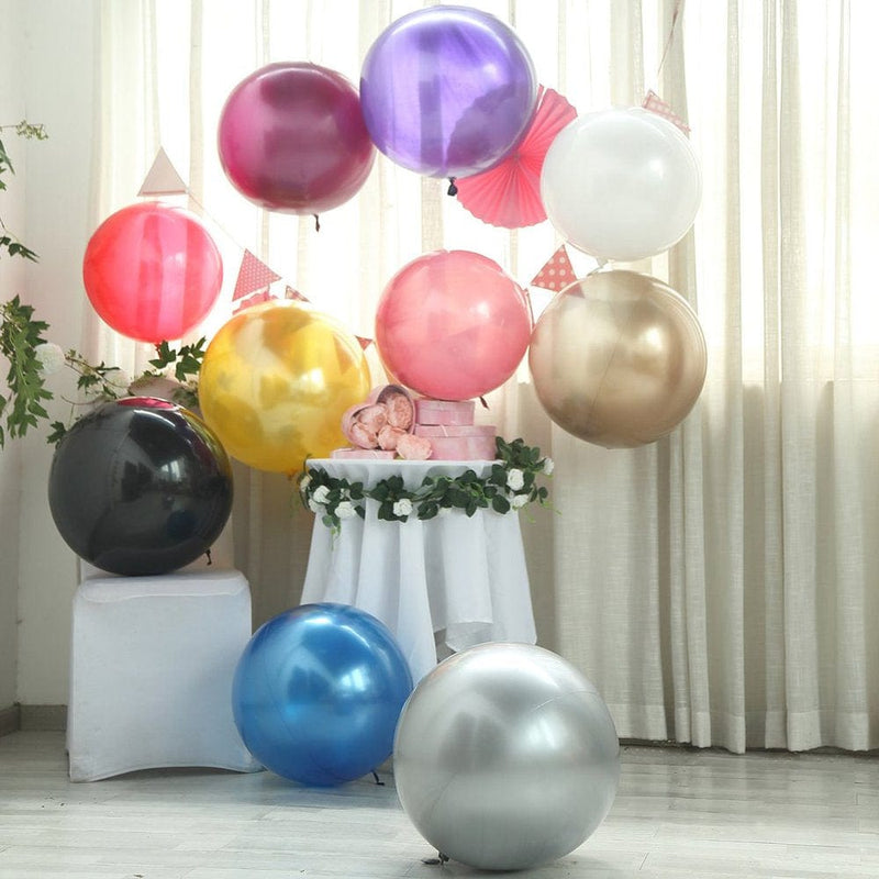 Balsacircle 2 Pcs 18-Inch Wide round Vinyl Balloons - Wedding Event Birthday Reception Party Favors Decorations Supplies Arts & Entertainment > Party & Celebration > Party Supplies Balsa Circle   
