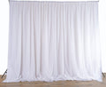 Balsacircle 20 Ft X 10 Ft White Chiffon Fabric Backdrop Drapes Curtain - Wedding Decorations Photo Booth Reception Photography Party Supplies Home & Garden > Decor > Window Treatments > Curtains & Drapes BalsaCircle White  