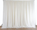 Balsacircle 20 Ft X 10 Ft White Chiffon Fabric Backdrop Drapes Curtain - Wedding Decorations Photo Booth Reception Photography Party Supplies Home & Garden > Decor > Window Treatments > Curtains & Drapes BalsaCircle Ivory  