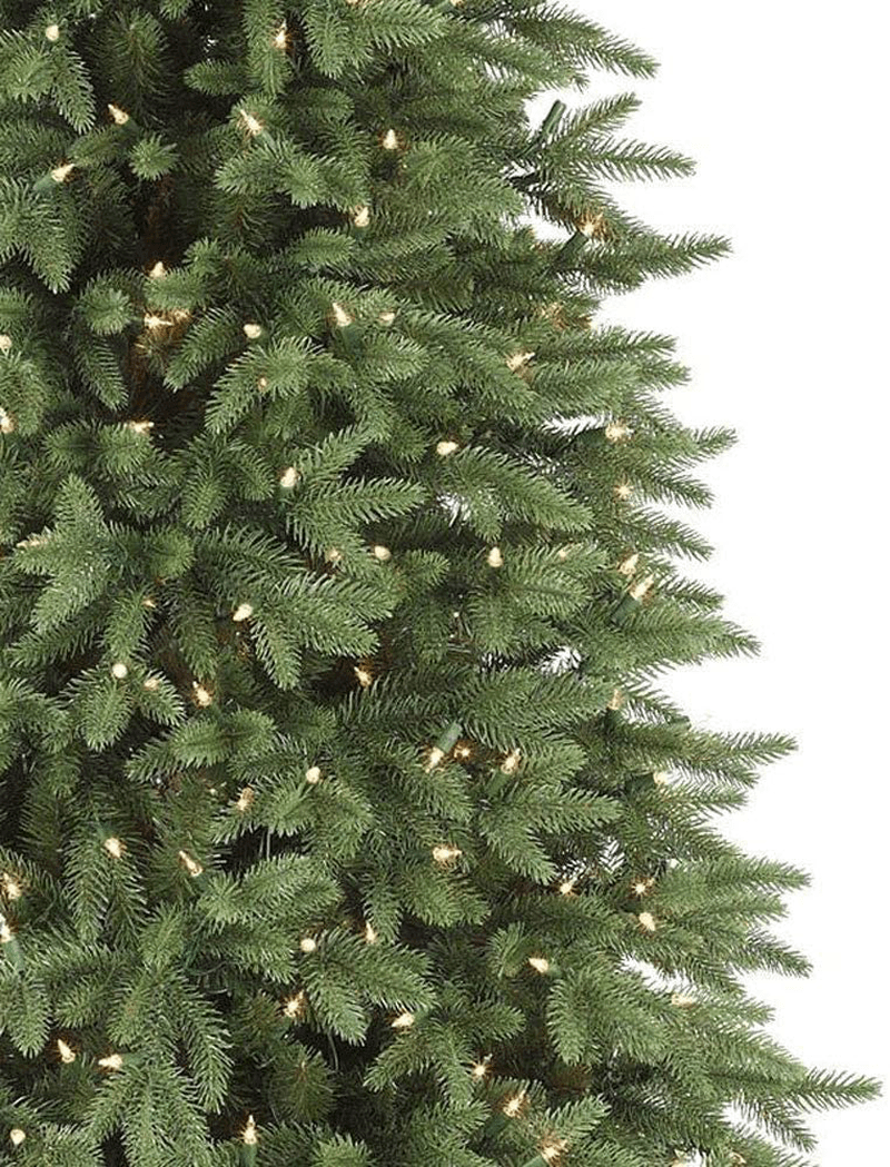 Balsam Hill Stratford Spruce 6.5 Foot Prelit Artificial Slim Full Bodied Christmas Holiday Tree with Clear White Lights, Hinged Branches, Premium Stand, Storage Bag and Protective Gloves Home & Garden > Decor > Seasonal & Holiday Decorations > Christmas Tree Stands Balsam Hill   